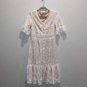 Ivy City Co White Lace Monroe dress